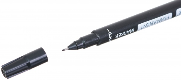 Маркер двусторонний UP! (Underprice) Permanent Under Price 0.5-1 мм черный 