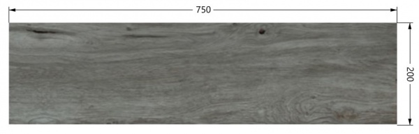 Плитка Prissmacer Trento Cenere 20x75 