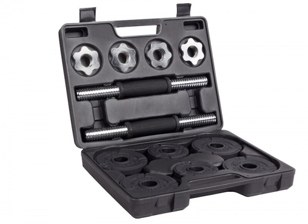 Набір гантелей Energetics PREMIUM 15KG CAST IRON SET (30MM) 427166-050 чорний