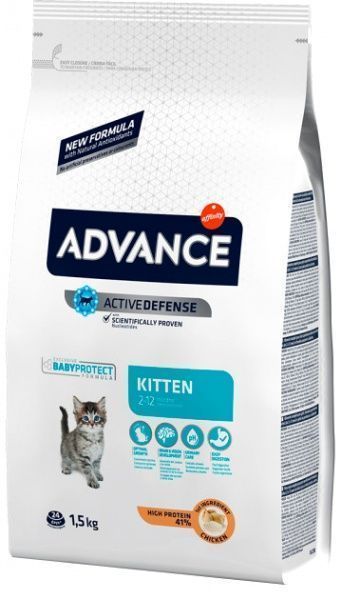 Корм Advance Kitten з куркою та рисом 1,5 кг