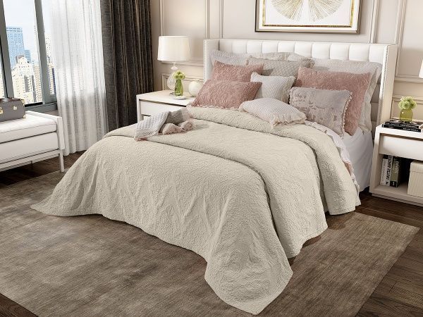 Покрывало Salao 230x270 см La Nuit кремовый 