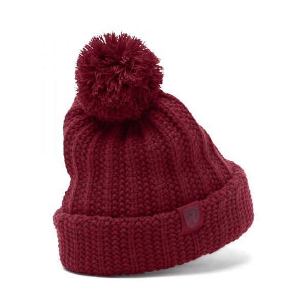 Шапка Puma SF LS Pom Pom Beanie 02238202 OS красный