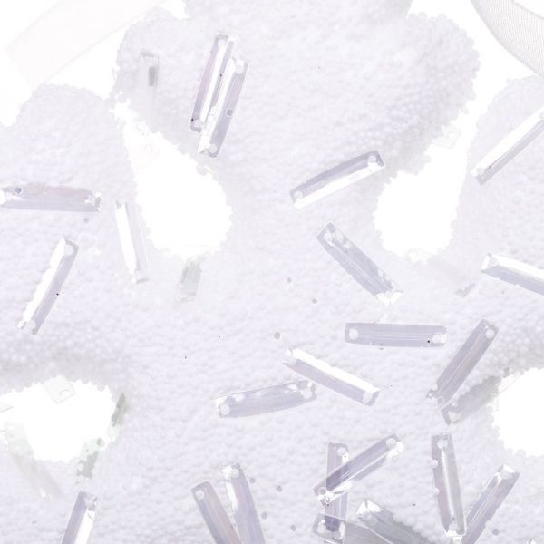 Декорація новорічна Сніжинка 14 см SDK18015W 