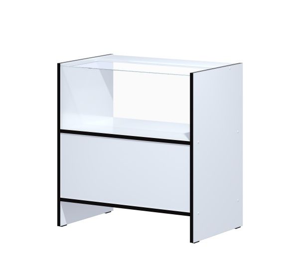 Прилавок скляний ДСП 80х500х835 мм PRLD PSB-80