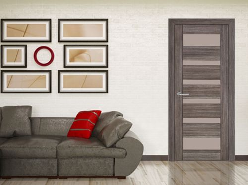 Дверне полотно Dverona Барселона ПО 700 мм грей