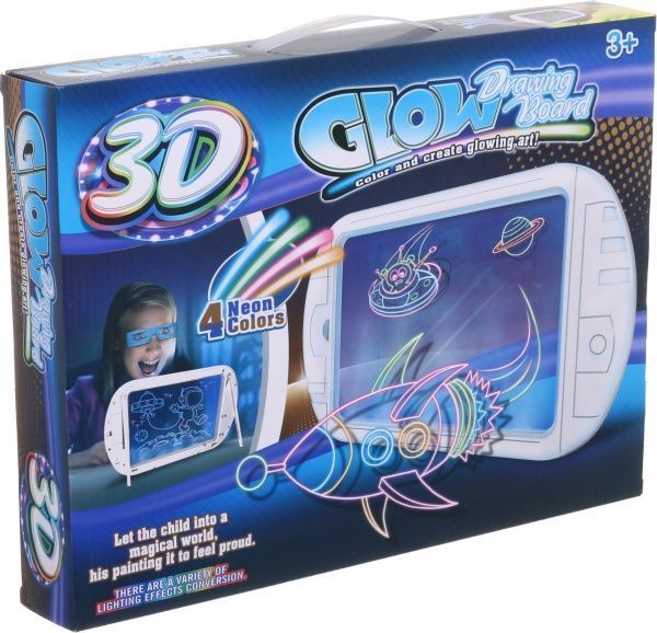 Дошка для малювання з підсвіткою Shantou 3D Космос в корпусі (YM164)