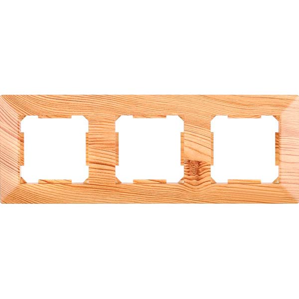 Рамка трехместная HausMark Alta горизонтальная ольха SNG-FRP.SQ20G3-4/Alder