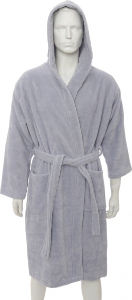 Халат Durutex р. XXL серый Hooded 