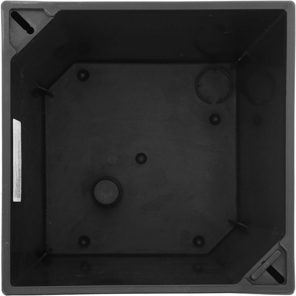 Горшок пластиковый Plastkon ELISE глянцевый антрацит квадратный 28,8л антрацит 