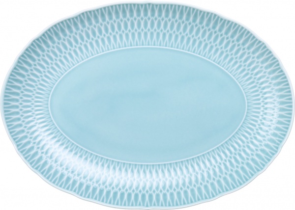 Блюдо овальне Sofia 24 см сіре Cmielow 