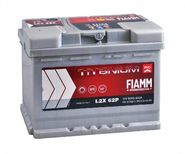 Аккумулятор автомобильный Fiamm TITANIUM PRO 6СТ- 60Аз 60Ah 600A 12V «+» слева