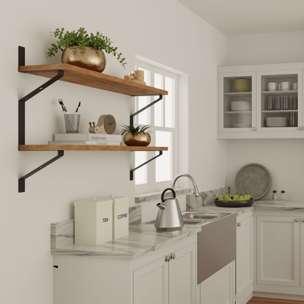 Кронштейн для полиць Valore Трикутник подвійний Loft SB-DT-28