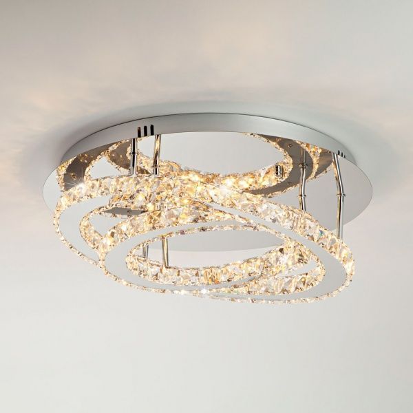 Люстра світлодіодна Strotskis Grasia пульт ДУ 24 Вт хром 90066/2 