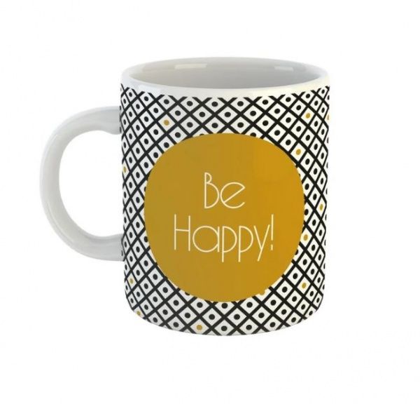 Чашка Black&Gold «Be happy!» Be Happy
