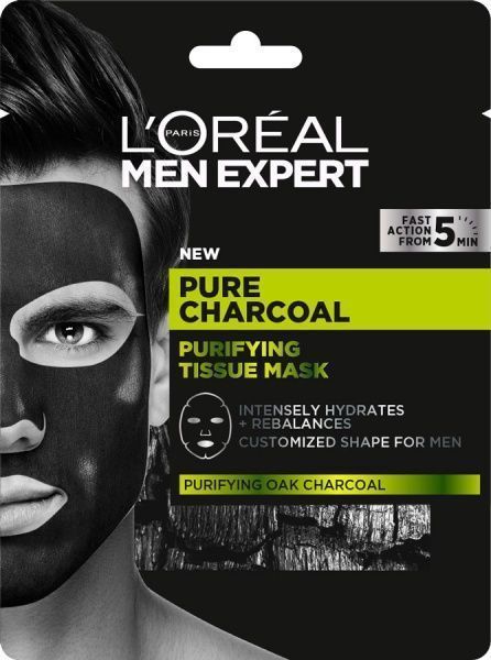 Маска для лица L'Oreal Paris Pure Charcoal 30 г 1 шт.