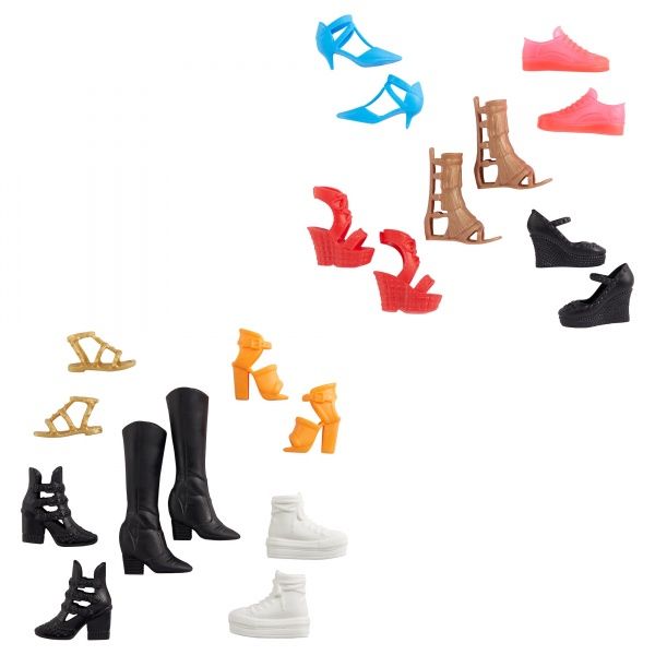 Одяг для ляльки Barbie Набір із 5 пар взуття 