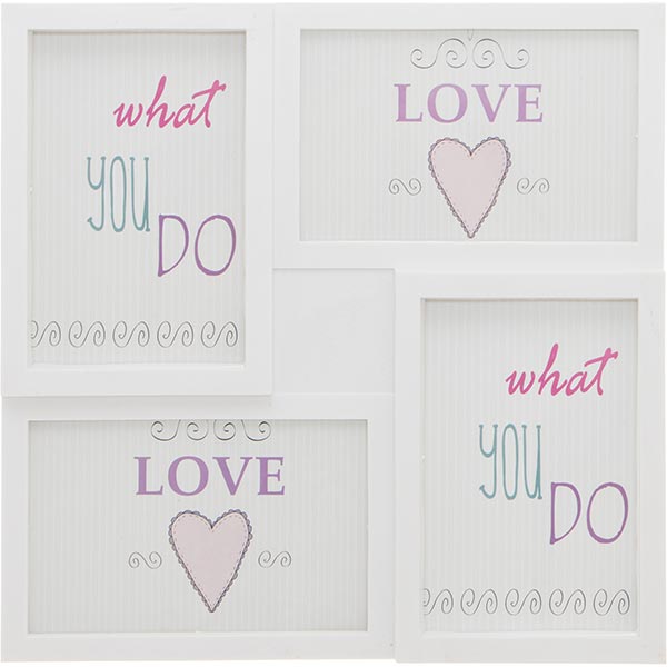 Фоторамка квадратна Колаж 4 шт біла