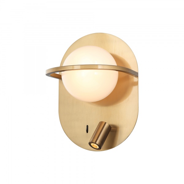 Бра Vio Concept by LUCEA Netus 1x40 Вт E27 латунь 80388-01-W01-CO 