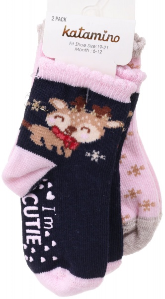 Носки для девочек KATAMINO K44042 KTM86859 р.6-12 черный 