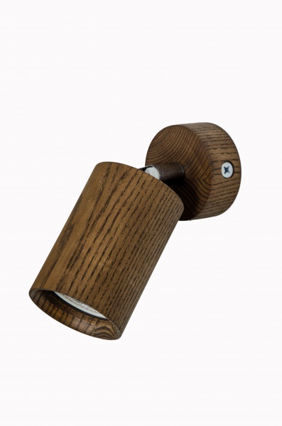 Спот Iterna Накладной Alta 1xGU10 дерево темное LW070 