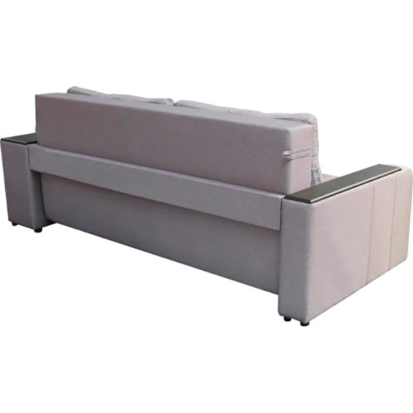 Диван прямий Кедр Плейн права ніша сірий 2400x1030 мм
