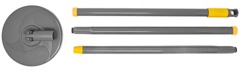 Комплект швабра і відро з механічним віджимом для підлоги Apex Espresso Spin Mop сірий