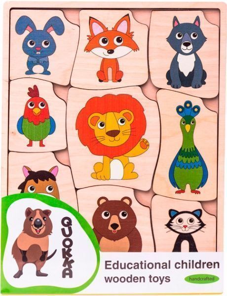 Пазл-вкладыш Quokka логический Чей это хвост? (4820217310145)