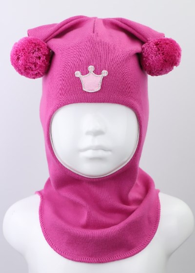 Шапка для девочки Beezy Белка р.54-56 розовый 1526 