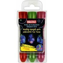 Фарби для обличчя , що світяться у темряві у формі олівців 3 шт./уп. MX60189 Maxi