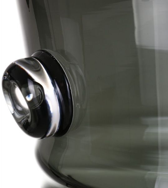 Ваза скляна сіра Баскет 24х24.8 см Wrzesniak Glassworks