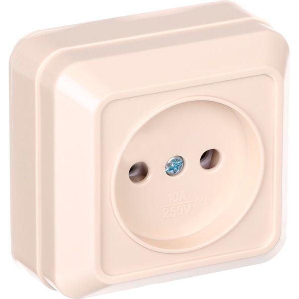 Розетка без заземлення UP! (Underprice) бежевий BD-SCP.MZ20G1WTG-CR