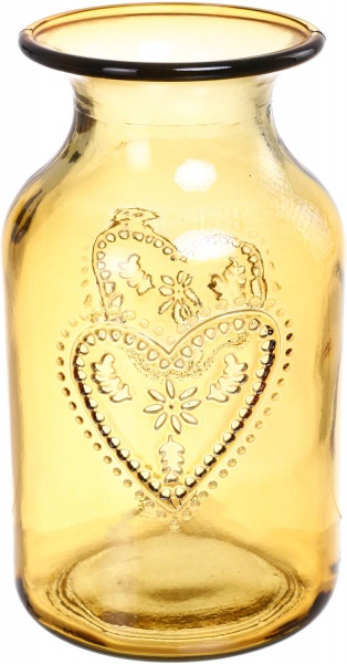 Ваза стеклянная Желто-золотой CORAZON San Miguel