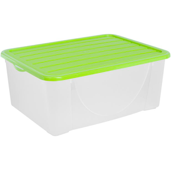 Контейнер із кришкою Алеана 122041 9.6 л оливковий 152x275x365 мм