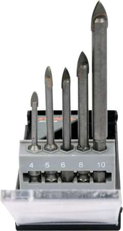 Сверло для плитки STHOR YG6X HEX-1/4 5 шт. 21709