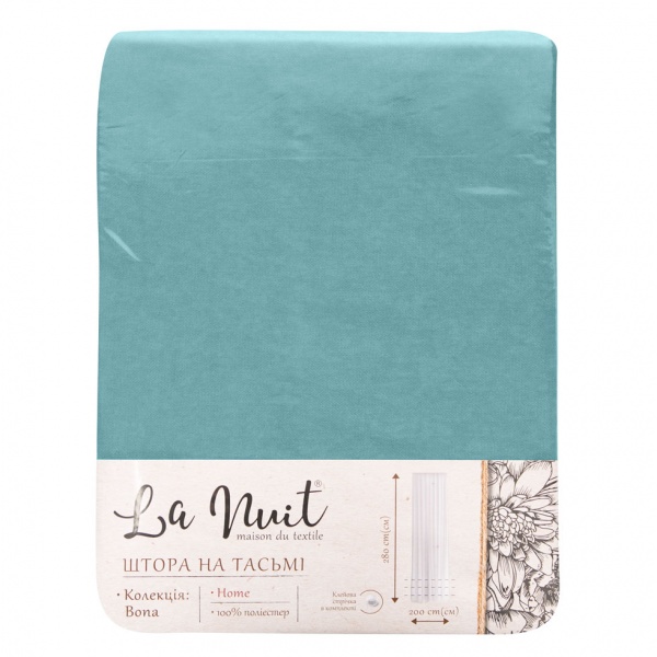 Штора BONA 150х280 синій La Nuit