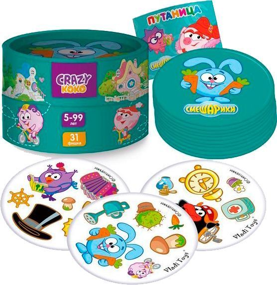 Гра настільна Vladi Toys Смішарики Плутанина VT8022-01