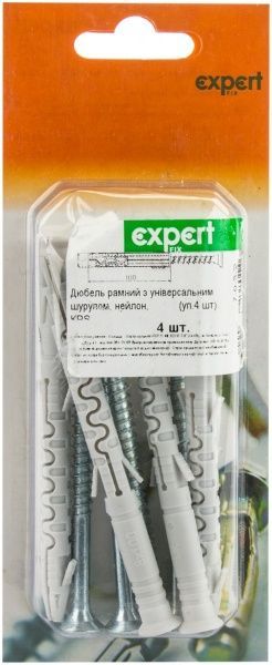 Дюбель рамный с универсальным шурупом 8x80 мм 4 шт. Expert Fix