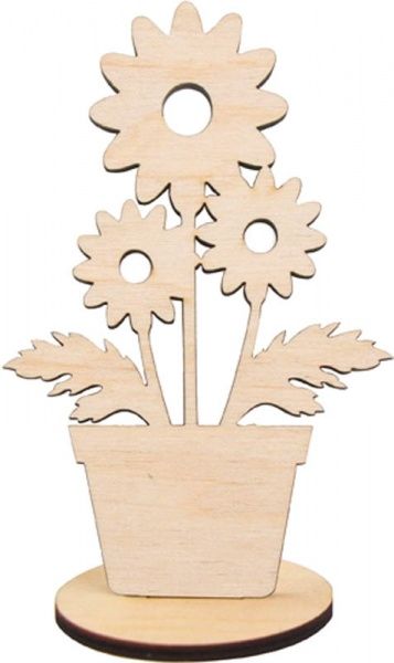 Заготовка Вазон на подставке малый 2 10,5x7см 3 шт. Rosa Talent 