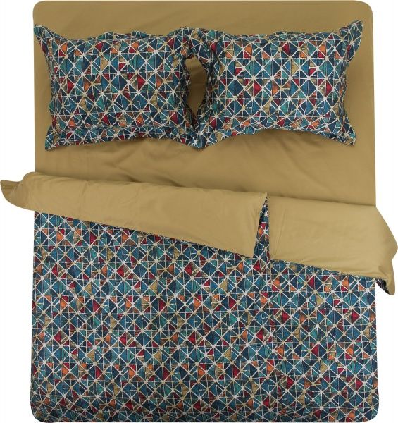 Комплект постельного белья Bright Mosaic семейный разноцветный 