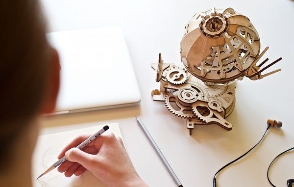 Дерев'яний 3D-конструктор UGEARS Глобус
