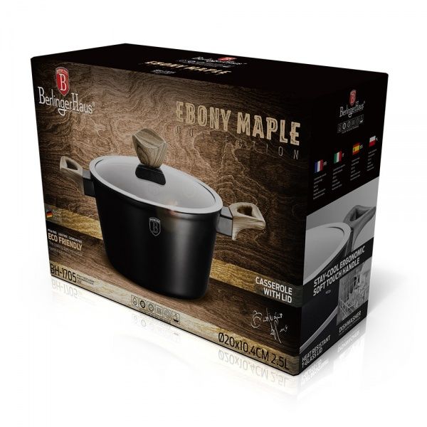 Каструля з кришкою Ebony MAPLE Collection 2,5 л BH 1705 Berlinger
