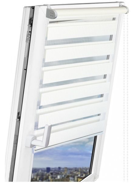 Ролета день-ночь Delfa Бамбук 62x160 см жемчужина 