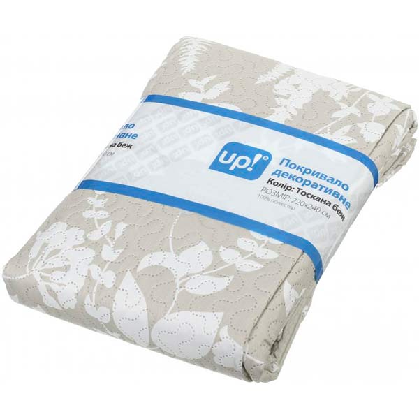 Покрывало Underprice Тоскана 220x240 см бежевое