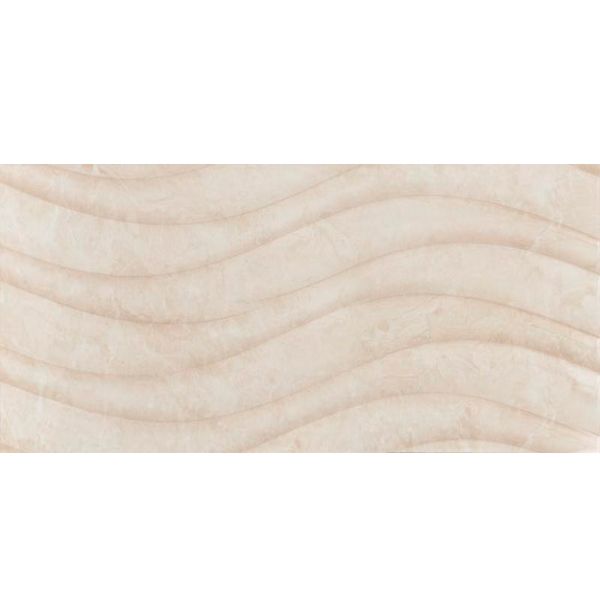 Плитка Карпатська кераміка Глорія бейге хвиля 250х750 мм