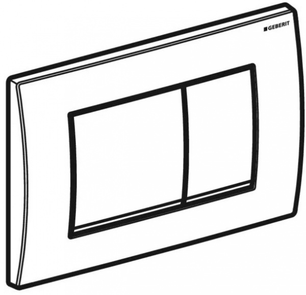 Кнопка смыва Geberit Delta30 Глянцевий хром (115.137.21.1)