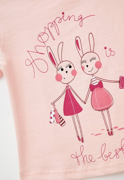 Футболка для дівчаток Роза р.98 пудра 210144 