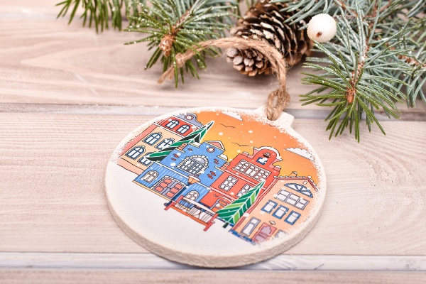 Набір новорічних прикрас Кулі d 9 мм 5 шт./уп.