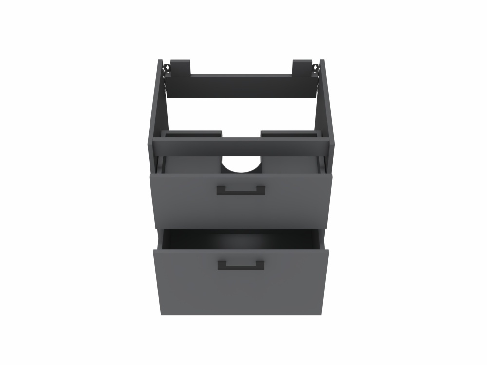 Тумба ЮВЕНТА Afina 60 см антрацит під стільницю або умивальник Piedra 60