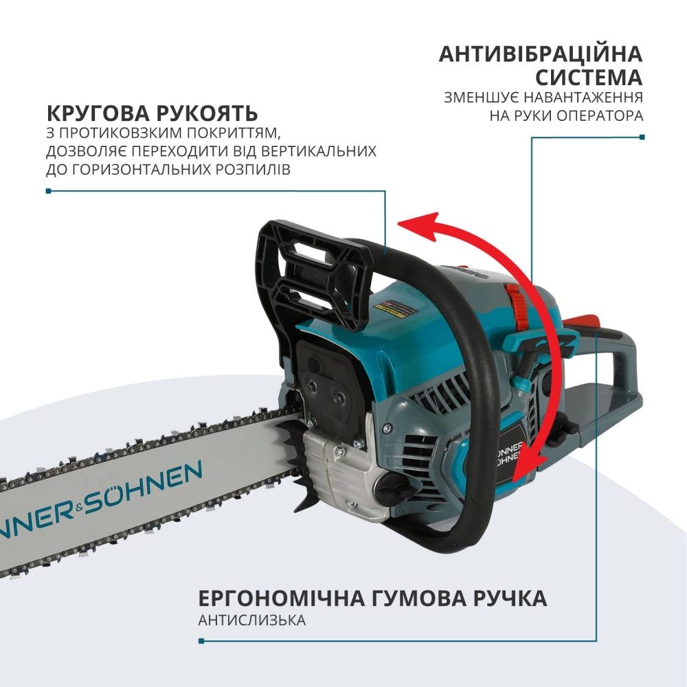 Бензопила Konner&Sohnen KS CS31G-20