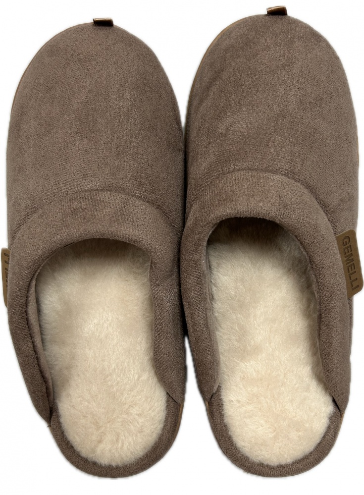 Тапки домашние Gemelli Замша р.40/41 коричневый